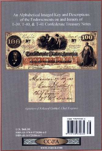 CONFEDERATE ISSUERS OF TRAIN AND HOER NOTES BOOK 
